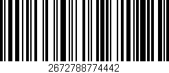 Código de barras (EAN, GTIN, SKU, ISBN): '2672788774442'