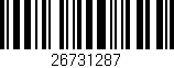 Código de barras (EAN, GTIN, SKU, ISBN): '26731287'