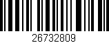 Código de barras (EAN, GTIN, SKU, ISBN): '26732809'