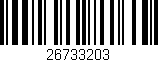 Código de barras (EAN, GTIN, SKU, ISBN): '26733203'