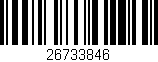 Código de barras (EAN, GTIN, SKU, ISBN): '26733846'