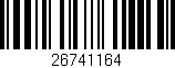 Código de barras (EAN, GTIN, SKU, ISBN): '26741164'