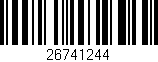 Código de barras (EAN, GTIN, SKU, ISBN): '26741244'