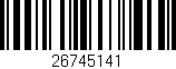 Código de barras (EAN, GTIN, SKU, ISBN): '26745141'