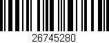 Código de barras (EAN, GTIN, SKU, ISBN): '26745280'