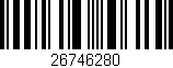 Código de barras (EAN, GTIN, SKU, ISBN): '26746280'