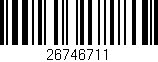Código de barras (EAN, GTIN, SKU, ISBN): '26746711'