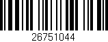 Código de barras (EAN, GTIN, SKU, ISBN): '26751044'