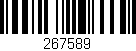 Código de barras (EAN, GTIN, SKU, ISBN): '267589'