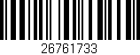 Código de barras (EAN, GTIN, SKU, ISBN): '26761733'