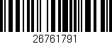 Código de barras (EAN, GTIN, SKU, ISBN): '26761791'