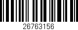 Código de barras (EAN, GTIN, SKU, ISBN): '26763156'