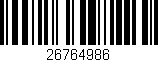 Código de barras (EAN, GTIN, SKU, ISBN): '26764986'
