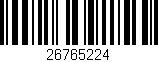 Código de barras (EAN, GTIN, SKU, ISBN): '26765224'