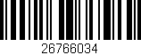 Código de barras (EAN, GTIN, SKU, ISBN): '26766034'