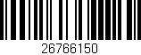 Código de barras (EAN, GTIN, SKU, ISBN): '26766150'