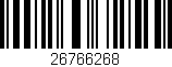 Código de barras (EAN, GTIN, SKU, ISBN): '26766268'