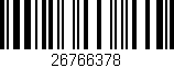 Código de barras (EAN, GTIN, SKU, ISBN): '26766378'