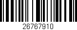 Código de barras (EAN, GTIN, SKU, ISBN): '26767910'