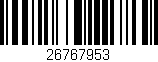 Código de barras (EAN, GTIN, SKU, ISBN): '26767953'