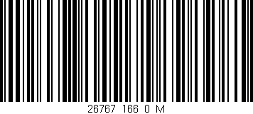 Código de barras (EAN, GTIN, SKU, ISBN): '26767_166_0_M'