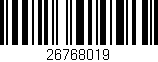Código de barras (EAN, GTIN, SKU, ISBN): '26768019'