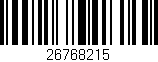 Código de barras (EAN, GTIN, SKU, ISBN): '26768215'