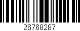 Código de barras (EAN, GTIN, SKU, ISBN): '26768287'