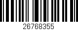 Código de barras (EAN, GTIN, SKU, ISBN): '26768355'