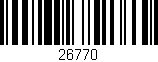 Código de barras (EAN, GTIN, SKU, ISBN): '26770'