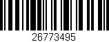 Código de barras (EAN, GTIN, SKU, ISBN): '26773495'