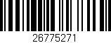 Código de barras (EAN, GTIN, SKU, ISBN): '26775271'