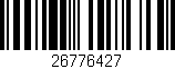 Código de barras (EAN, GTIN, SKU, ISBN): '26776427'