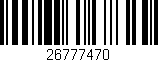 Código de barras (EAN, GTIN, SKU, ISBN): '26777470'