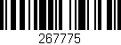 Código de barras (EAN, GTIN, SKU, ISBN): '267775'