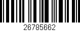 Código de barras (EAN, GTIN, SKU, ISBN): '26785662'
