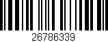 Código de barras (EAN, GTIN, SKU, ISBN): '26786339'