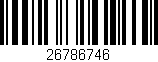 Código de barras (EAN, GTIN, SKU, ISBN): '26786746'