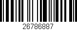Código de barras (EAN, GTIN, SKU, ISBN): '26786887'