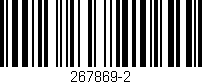Código de barras (EAN, GTIN, SKU, ISBN): '267869-2'