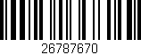 Código de barras (EAN, GTIN, SKU, ISBN): '26787670'