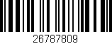 Código de barras (EAN, GTIN, SKU, ISBN): '26787809'