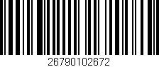 Código de barras (EAN, GTIN, SKU, ISBN): '26790102672'