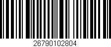 Código de barras (EAN, GTIN, SKU, ISBN): '26790102804'