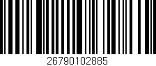 Código de barras (EAN, GTIN, SKU, ISBN): '26790102885'