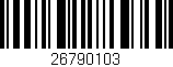 Código de barras (EAN, GTIN, SKU, ISBN): '26790103'