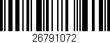 Código de barras (EAN, GTIN, SKU, ISBN): '26791072'