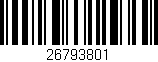 Código de barras (EAN, GTIN, SKU, ISBN): '26793801'