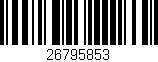 Código de barras (EAN, GTIN, SKU, ISBN): '26795853'