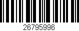 Código de barras (EAN, GTIN, SKU, ISBN): '26795996'